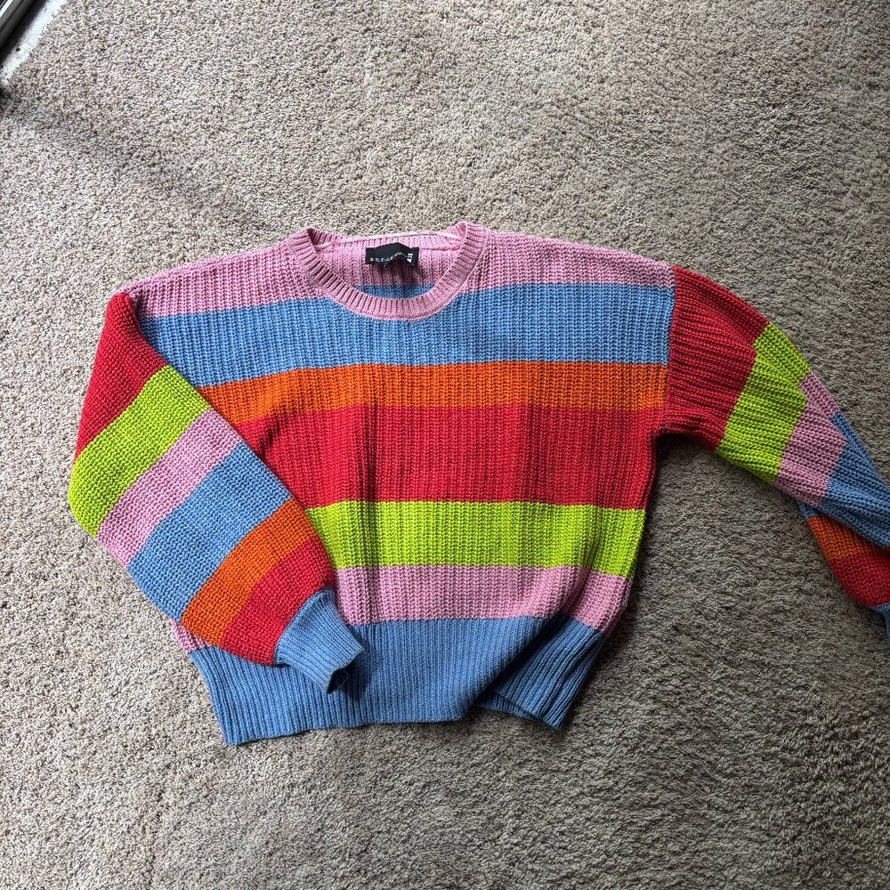 Rainbow Striped Sweater